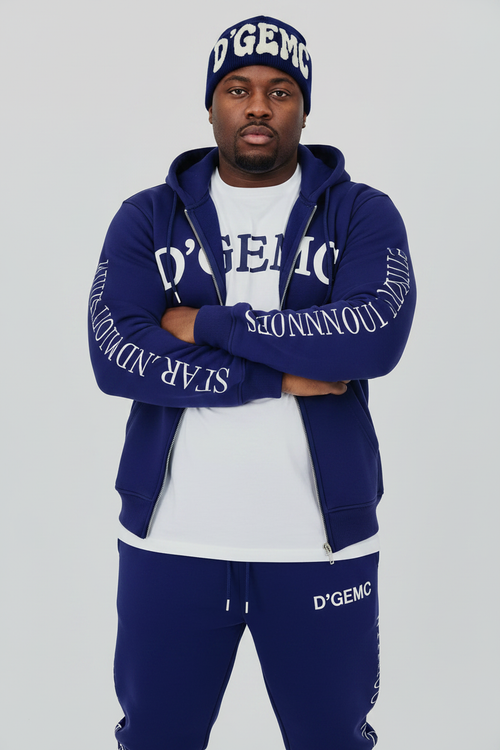 D'GEMC Zip-Up Jogger Set on Male Model