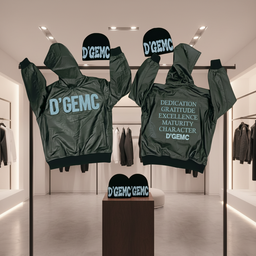 D'GEMC LEATHER PULLOVER